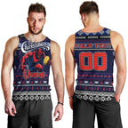 Personalized Demons Rugby Xmas Men Tank Top Australia AFL Mascot