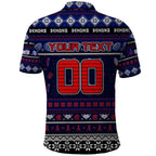 Personalized Demons Rugby Xmas Polo Shirt Australia AFL Mascot