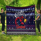 Demons Football Xmas Quilt Australia AFL Mascot