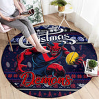 Demons Football Xmas Round Carpet Australia AFL Mascot