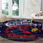 Demons Football Xmas Round Carpet Australia AFL Mascot