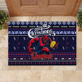 Demons Football Xmas Rubber Doormat Australia AFL Mascot