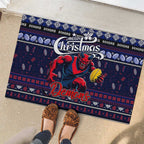 Demons Football Xmas Rubber Doormat Australia AFL Mascot