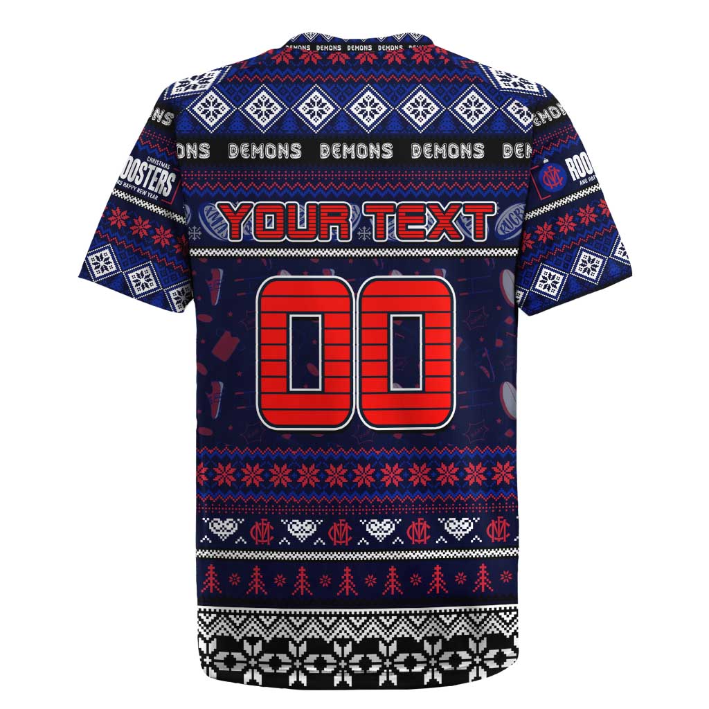 Personalized Demons Rugby Xmas Rugby Jersey Australia AFL Mascot