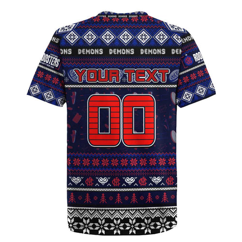 Personalized Demons Rugby Xmas Rugby Jersey Australia AFL Mascot