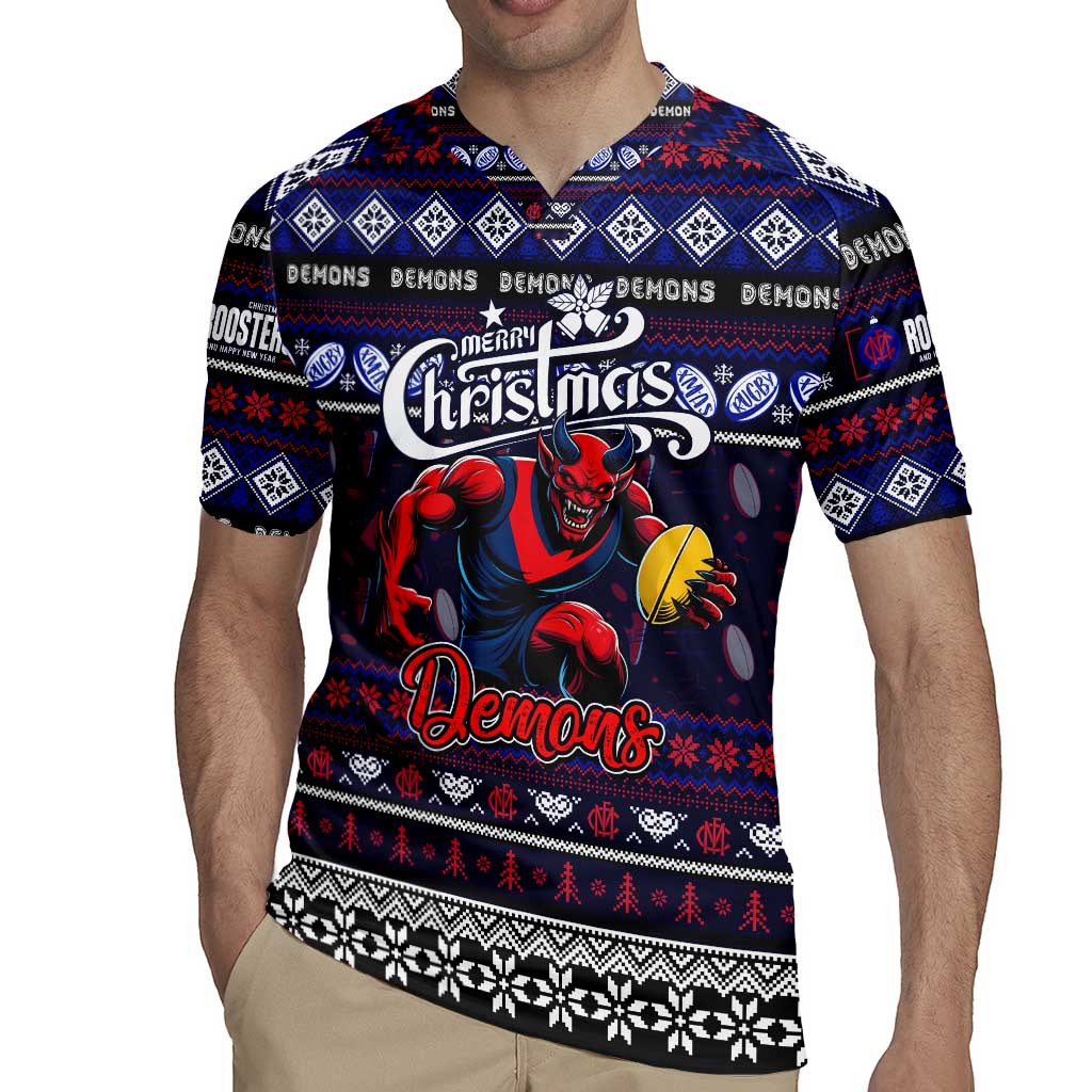 Personalized Demons Rugby Xmas Rugby Jersey Australia AFL Mascot