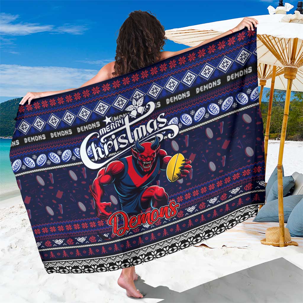 Demons Football Xmas Sarong Australia AFL Mascot