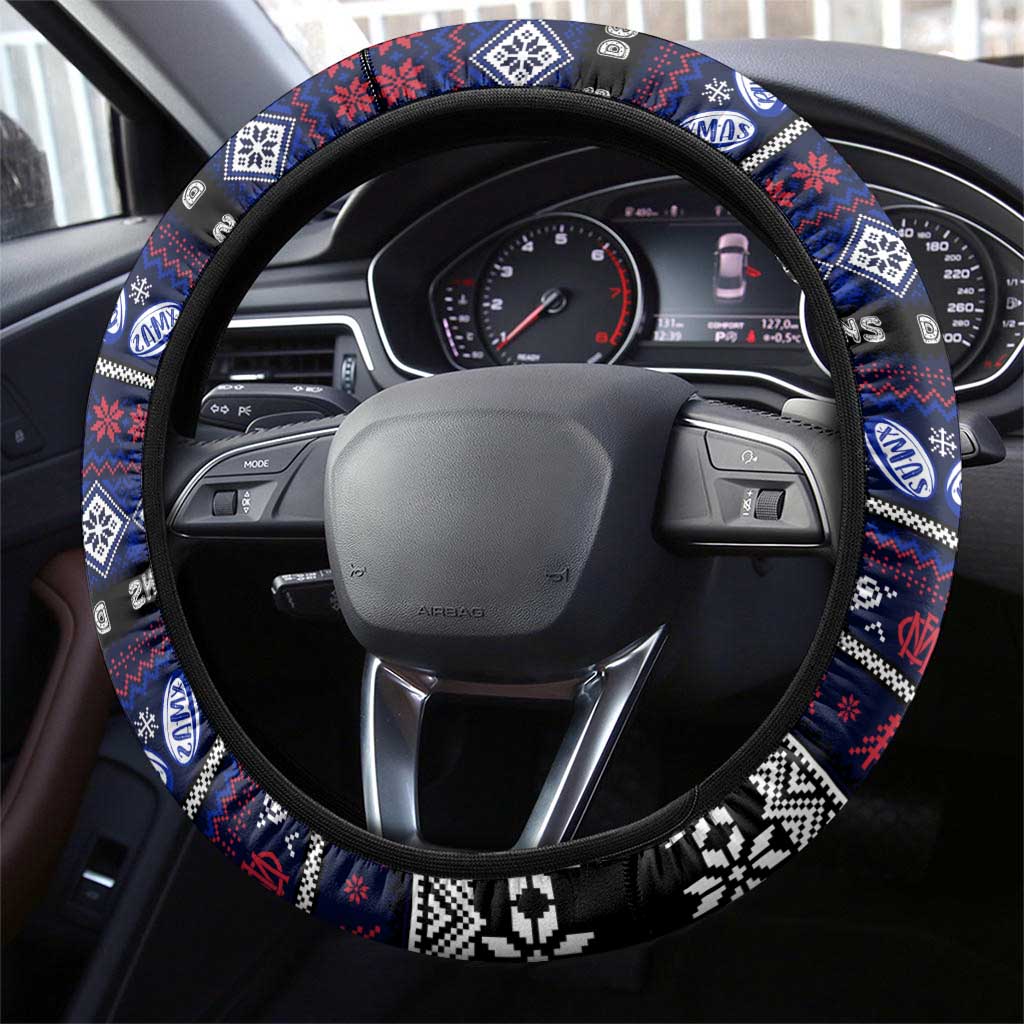 Demons Football Xmas Steering Wheel Cover Australia AFL Mascot