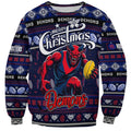 Personalized Demons Rugby Xmas Sweatshirt Australia AFL Mascot