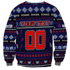 Personalized Demons Rugby Xmas Sweatshirt Australia AFL Mascot