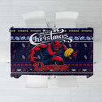 Demons Football Xmas Tablecloth Australia AFL Mascot