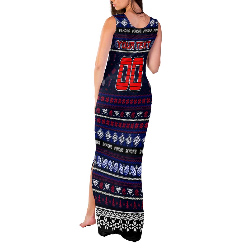 Personalized Demons Rugby Xmas Tank Maxi Dress Australia AFL Mascot