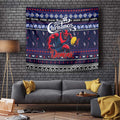 Demons Football Xmas Tapestry Australia AFL Mascot