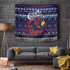 Demons Football Xmas Tapestry Australia AFL Mascot