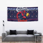 Demons Football Xmas Tapestry Australia AFL Mascot