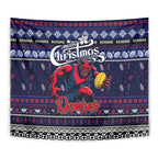 Demons Football Xmas Tapestry Australia AFL Mascot