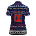 Personalized Demons Rugby Xmas Women Polo Shirt Australia AFL Mascot