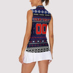 Personalized Demons Rugby Xmas Women Sleeveless Polo Shirt Australia AFL Mascot