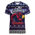Personalized Demons Rugby Xmas Women V-Neck T-Shirt Australia AFL Mascot