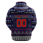 Personalized Demons Rugby Xmas Zip Hoodie Australia AFL Mascot