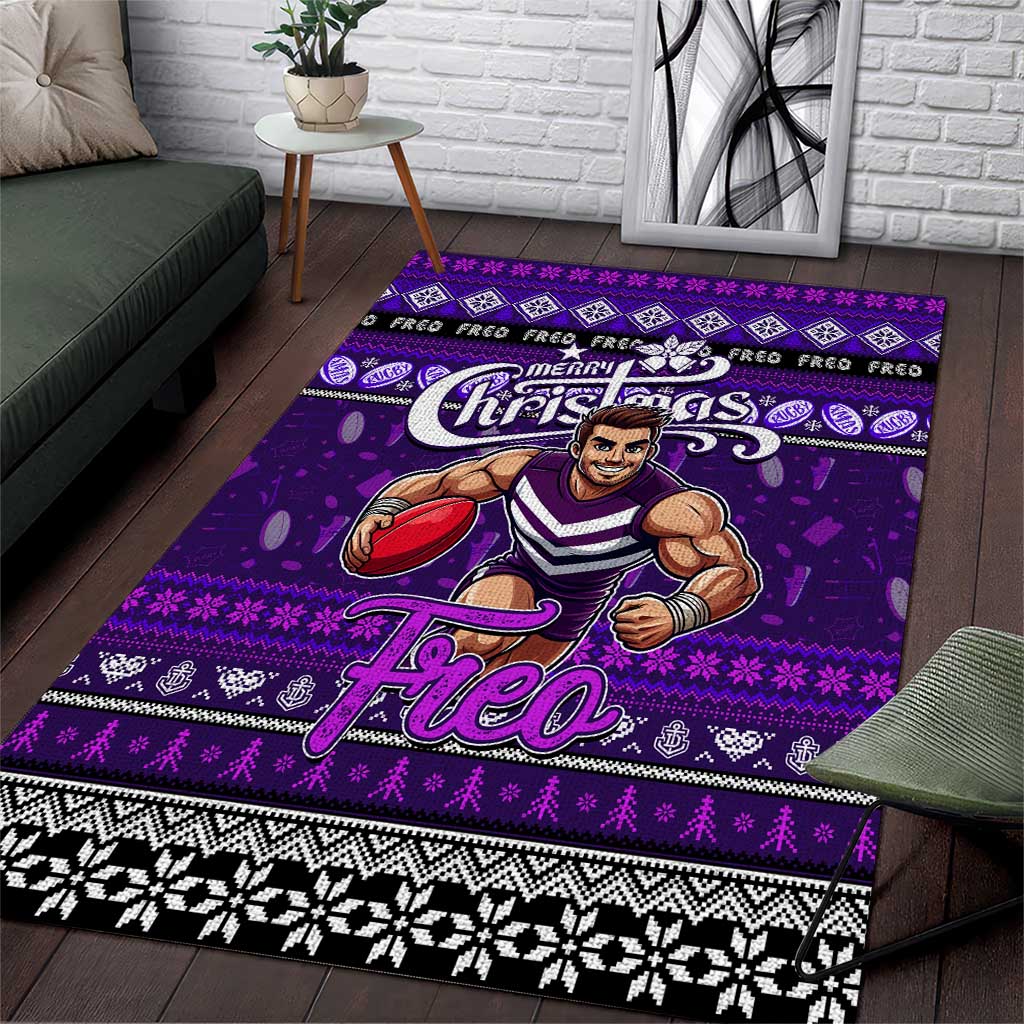 Freo Football Xmas Area Rug Australia AFL Mascot