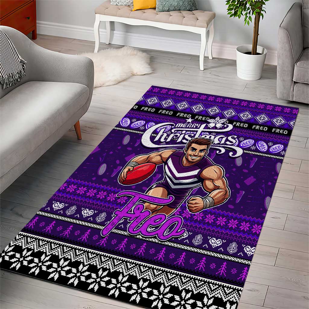 Freo Football Xmas Area Rug Australia AFL Mascot