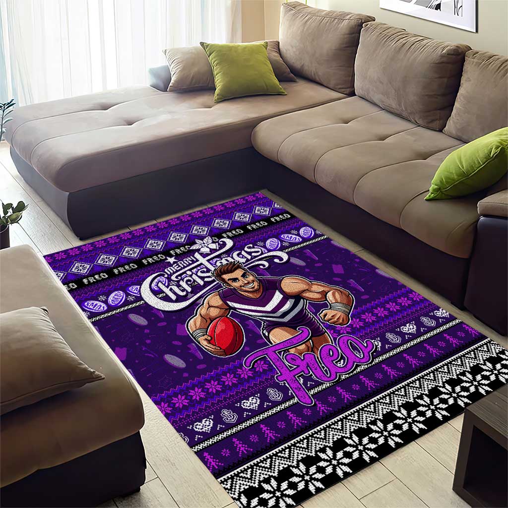 Freo Football Xmas Area Rug Australia AFL Mascot