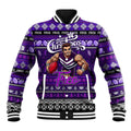 Personalized Freo Rugby Xmas Baseball Jacket Australia AFL Mascot