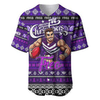 Personalized Freo Rugby Xmas Baseball Jersey Australia AFL Mascot