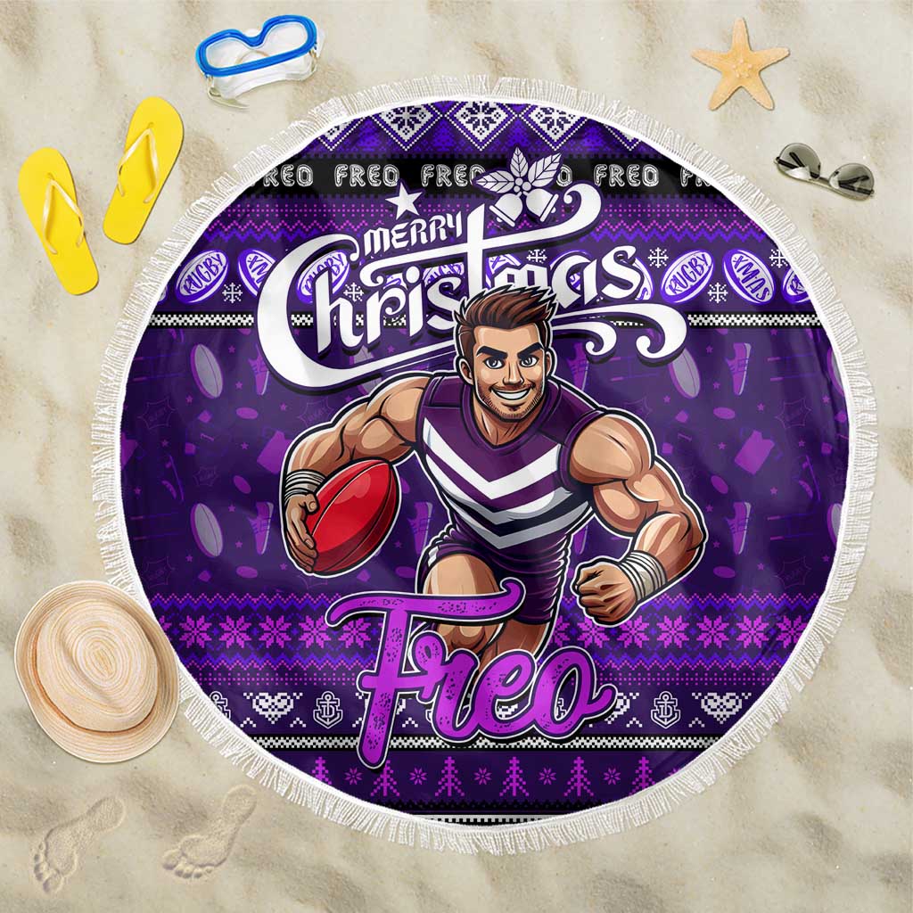 Freo Football Xmas Beach Blanket Australia AFL Mascot