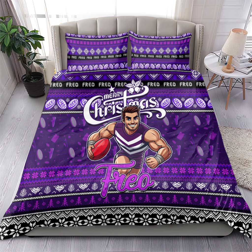 Freo Football Xmas Bedding Set Australia AFL Mascot