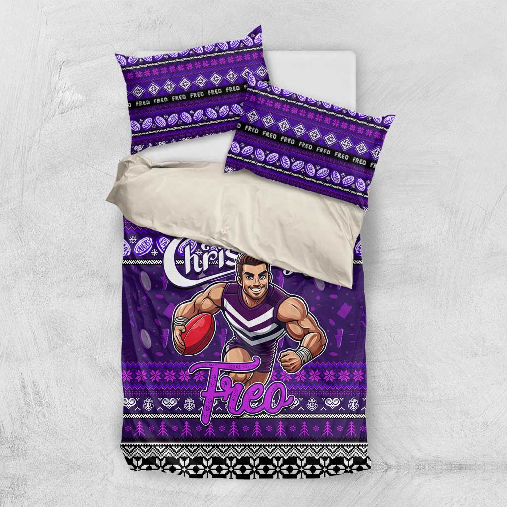 Freo Football Xmas Bedding Set Australia AFL Mascot