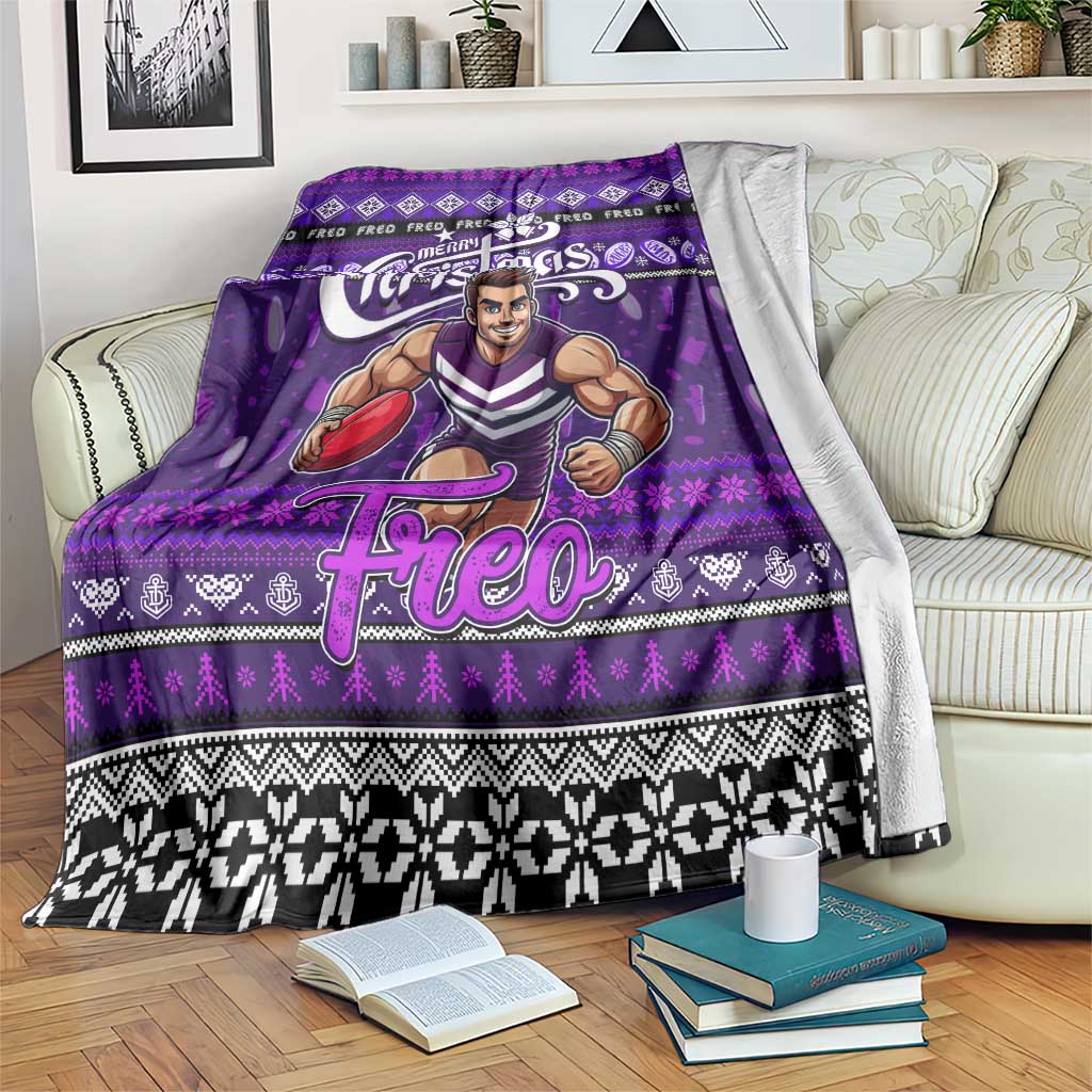 Freo Football Xmas Blanket Australia AFL Mascot