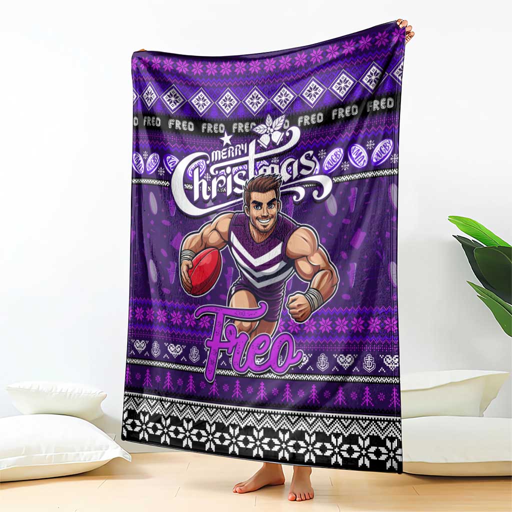 Freo Football Xmas Blanket Australia AFL Mascot