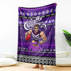 Freo Football Xmas Blanket Australia AFL Mascot