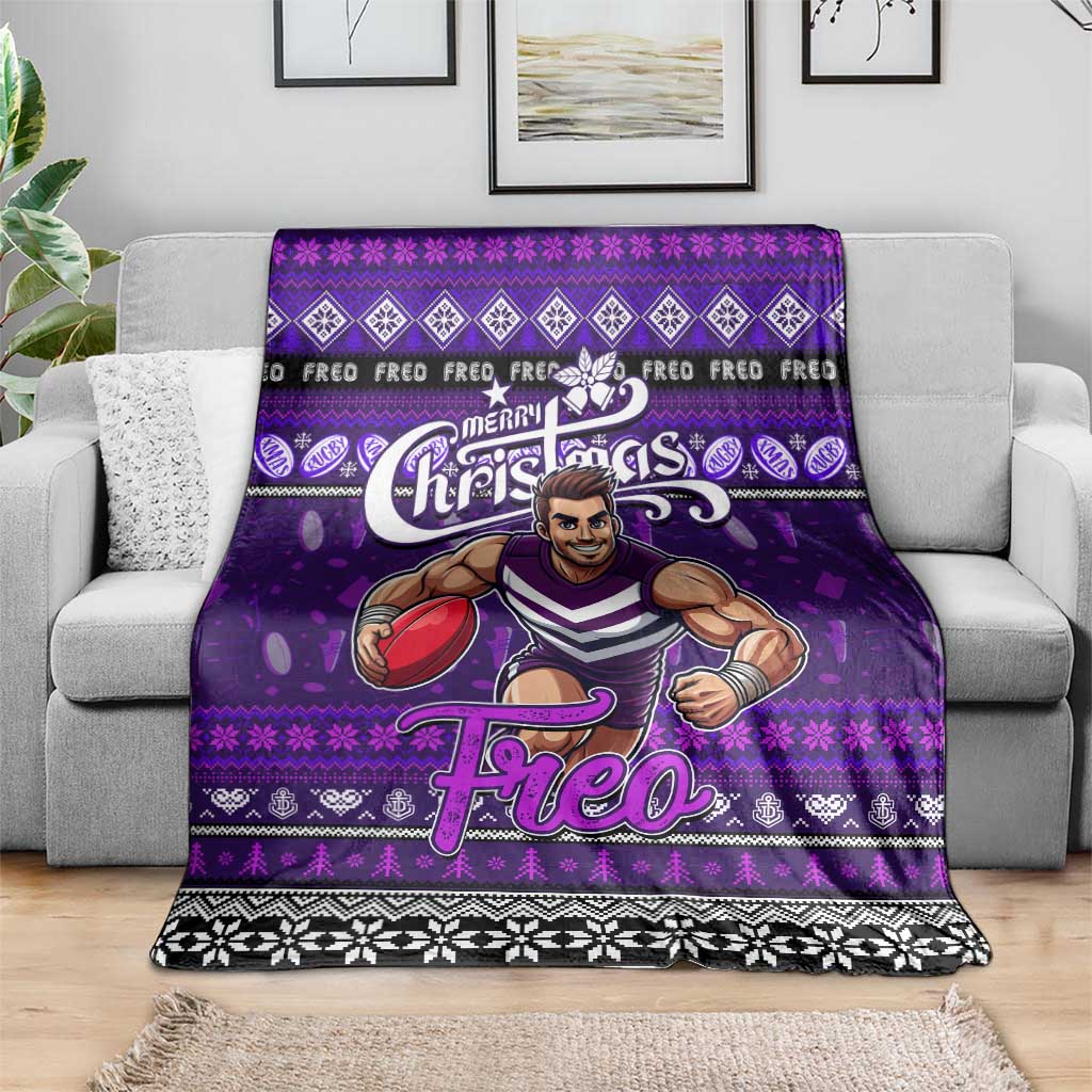 Freo Football Xmas Blanket Australia AFL Mascot