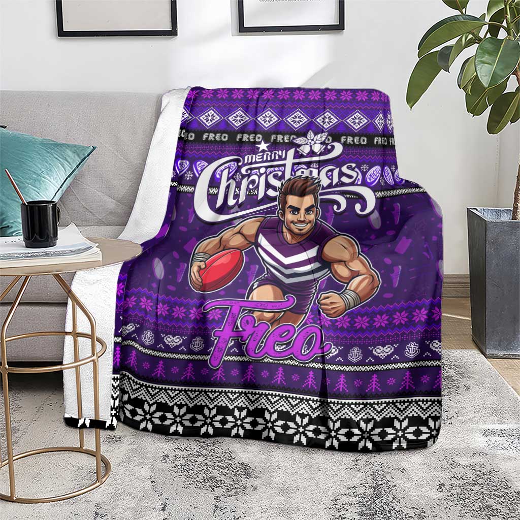 Freo Football Xmas Blanket Australia AFL Mascot