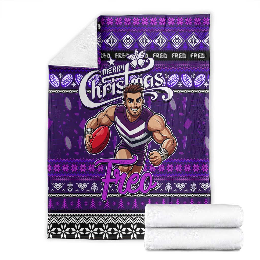 Freo Football Xmas Blanket Australia AFL Mascot