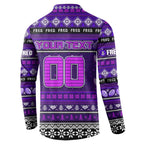 Personalized Freo Rugby Xmas Button Sweatshirt Australia AFL Mascot