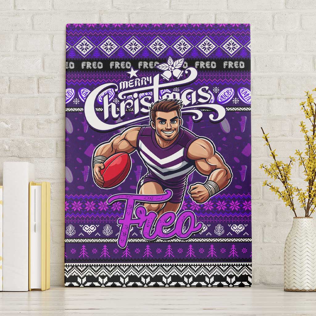 Freo Football Xmas Canvas Wall Art Australia AFL Mascot