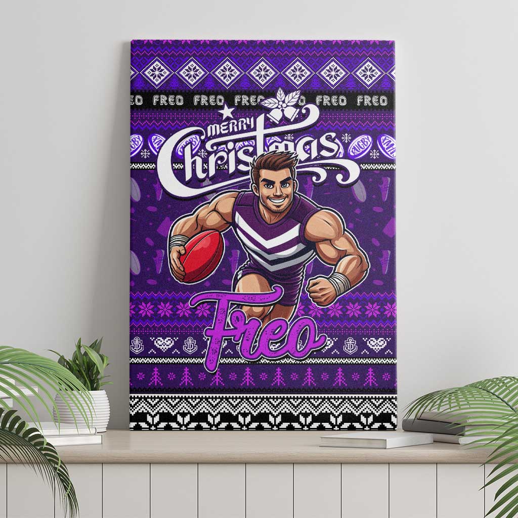 Freo Football Xmas Canvas Wall Art Australia AFL Mascot