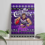 Freo Football Xmas Canvas Wall Art Australia AFL Mascot