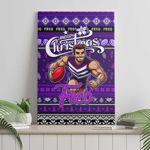 Freo Football Xmas Canvas Wall Art Australia AFL Mascot