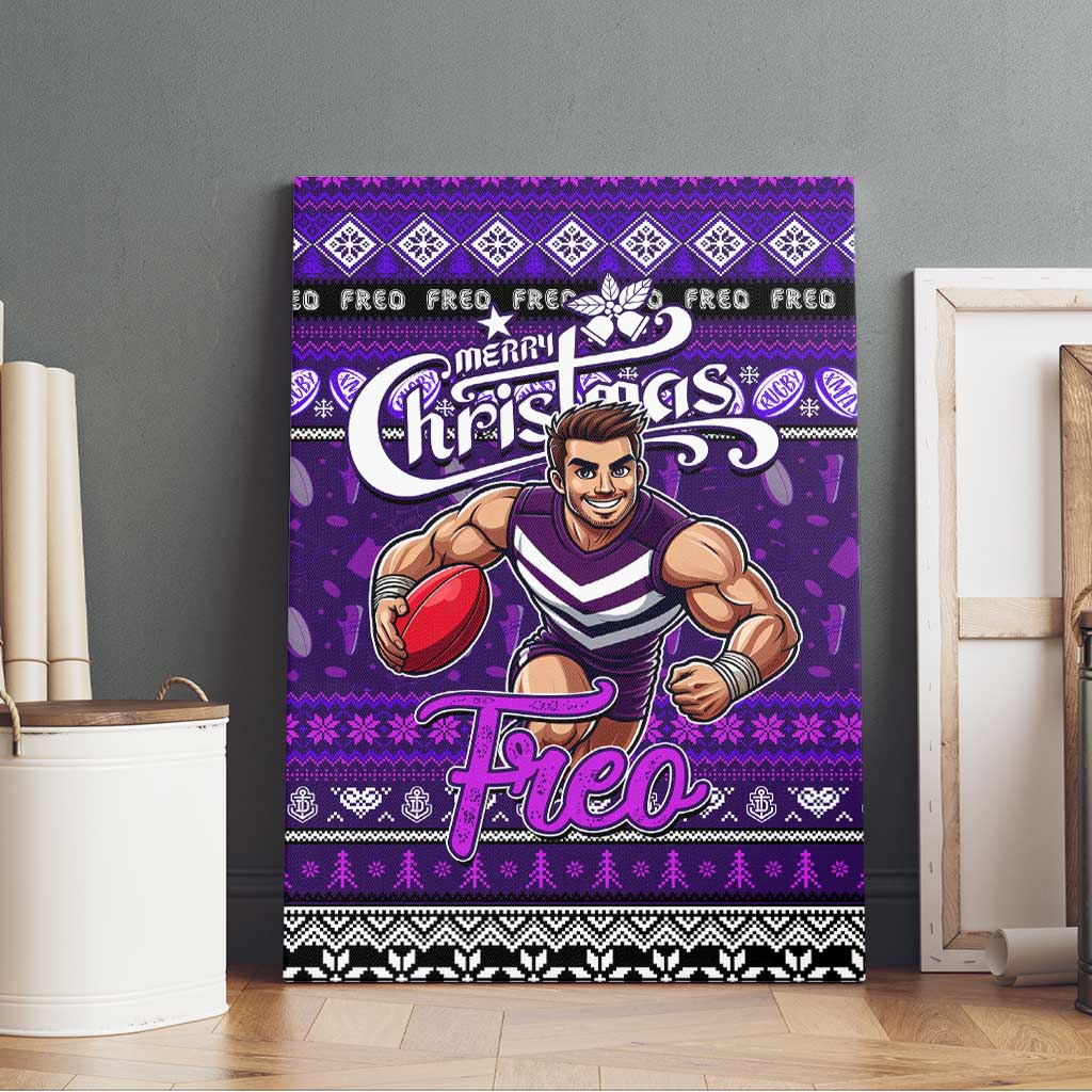 Freo Football Xmas Canvas Wall Art Australia AFL Mascot