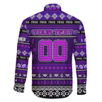 Personalized Freo Rugby Xmas Family Matching Summer Maxi Dress and Hawaiian Shirt Australia AFL Mascot