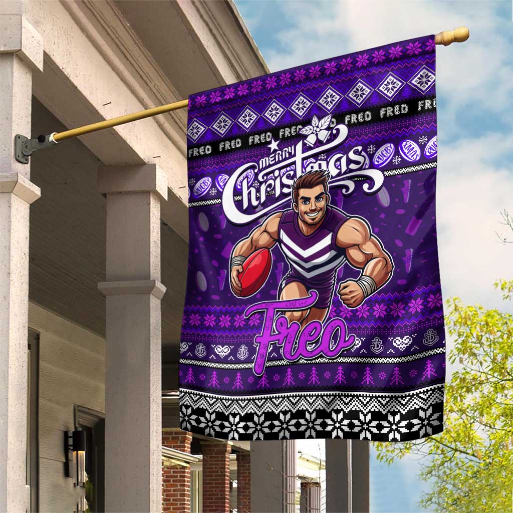 Freo Football Xmas Garden Flag Australia AFL Mascot