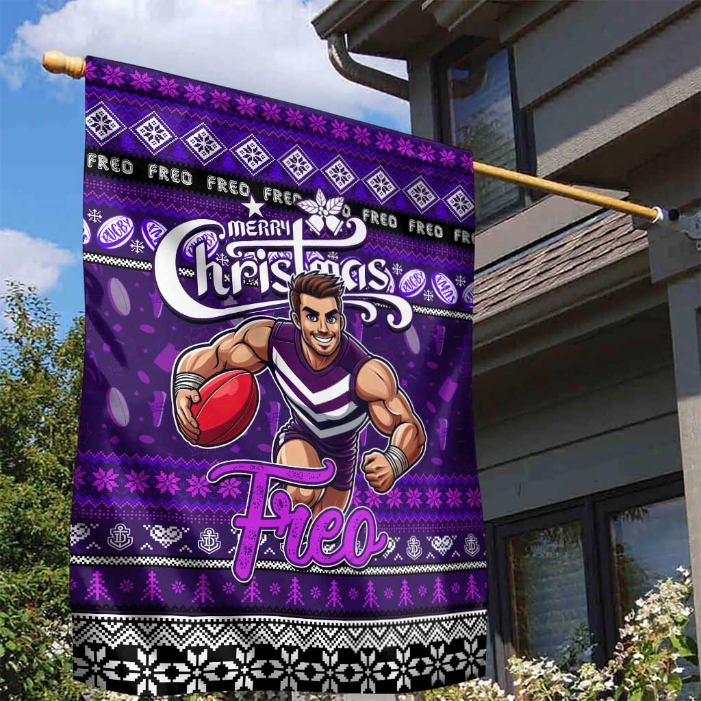 Freo Football Xmas Garden Flag Australia AFL Mascot
