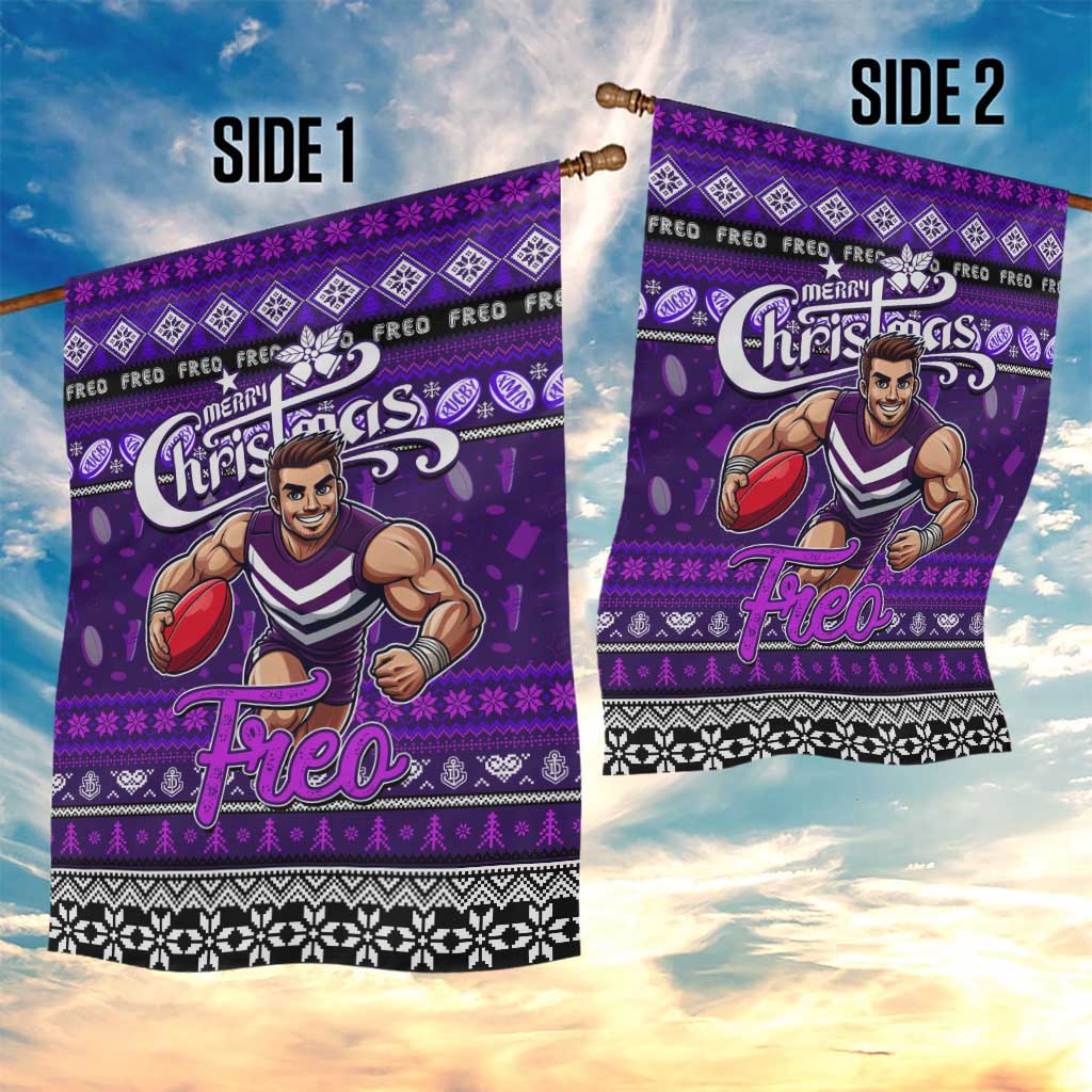 Freo Football Xmas Garden Flag Australia AFL Mascot