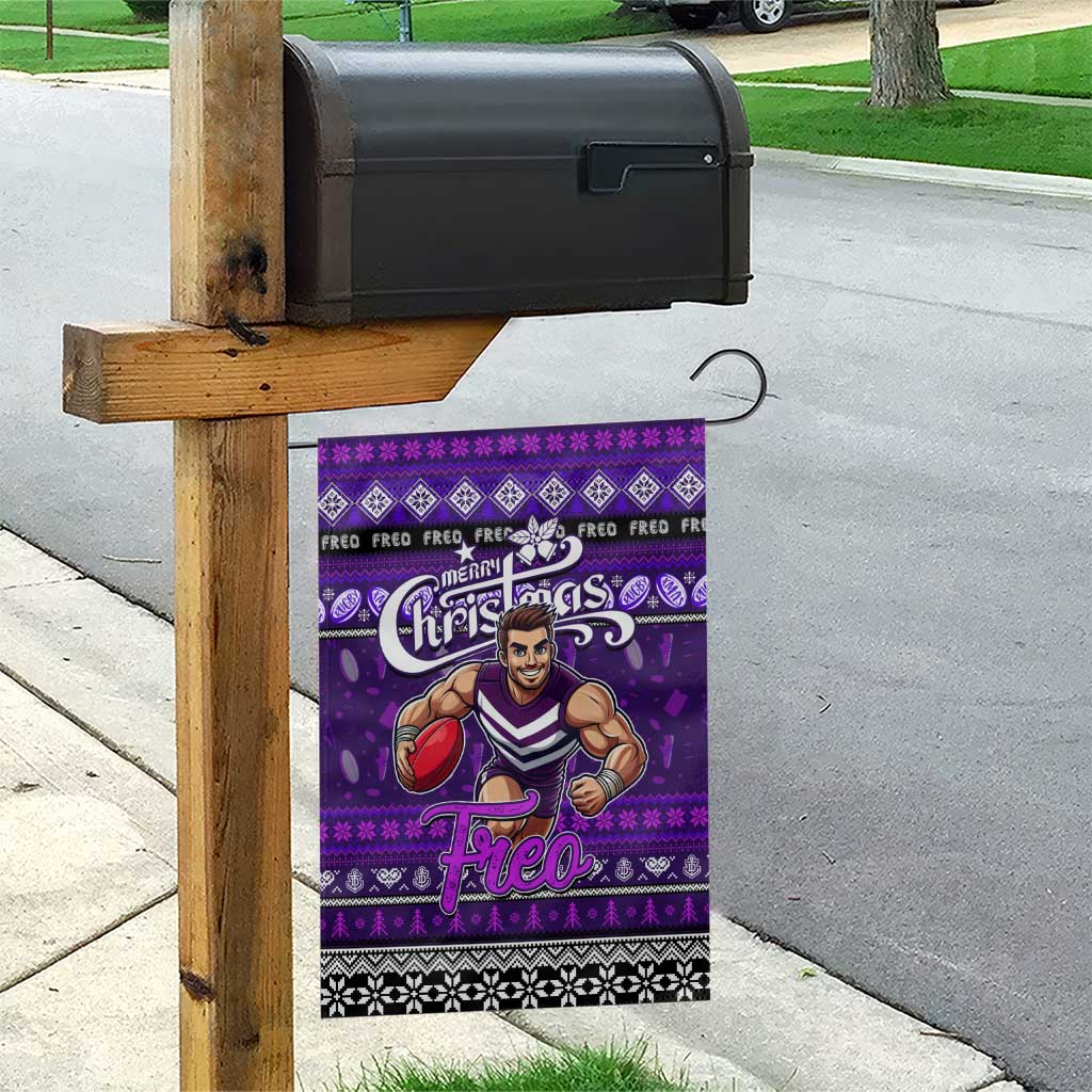 Freo Football Xmas Garden Flag Australia AFL Mascot