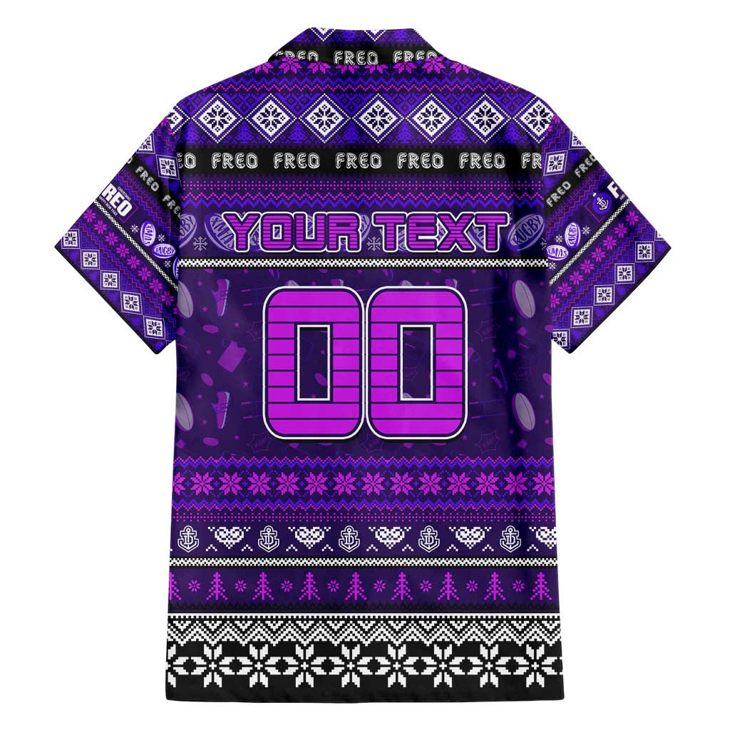 Personalized Freo Rugby Xmas Hawaiian Shirt Australia AFL Mascot